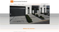Desktop Screenshot of betonwerke-emsland.de